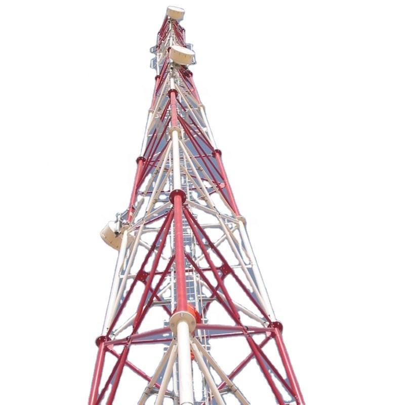 Buy cheap 15m Microwave Transmission Tower , Triangular Telecommunication Tower product