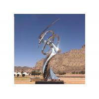Buy cheap Modern Decorative Outdoor Mirror Polished Stainless Steel Sculpture Long Life product