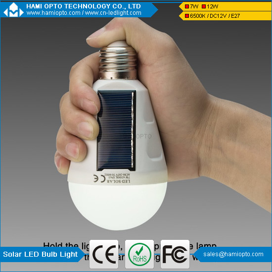 Buy cheap 12W E27 Solar Powered LED Bulb, Rechargeable Emergency Lights Lamp for Camping/Hiking/Solar Barn/Tent/Fishing/Emergency from wholesalers