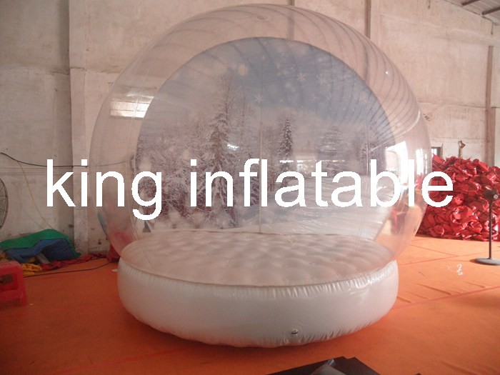 Buy cheap Custom Clear PVC Bubble Balloon Inflatable Snow Globe Tent With Airtight Base from wholesalers
