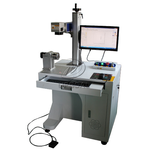 Buy cheap Stainless Steel Cylinder Fiber Laser Marking Machine with Rotary Axis AC110V product