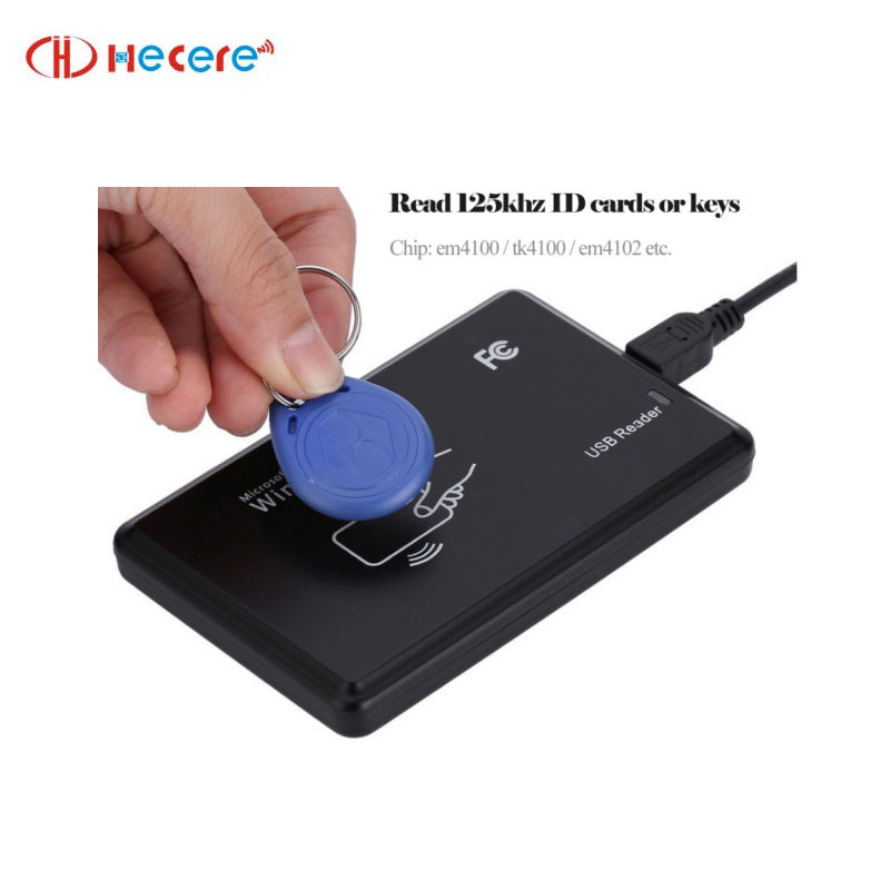 Buy cheap                  Free Software RFID Chip Tag Reader&Writer Mini NFC/UHF Desktop USB RFID Em Tk4100 125kHz Proximity Smart Card USB Reader              from wholesalers
