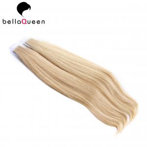 Buy cheap Washable Full Cuticle 6a Virgin Tape Hair Extension , 613 Golden Blonde product