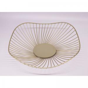 Buy cheap Gold Plating Creative Portable Iso Metal Wire Fruit Basket product
