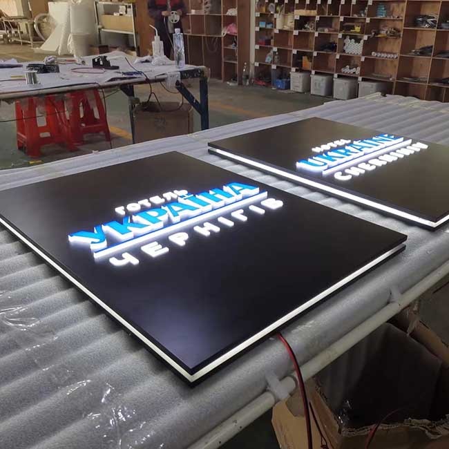 Buy cheap Mini Front Lit SMD2835 LED Acrylic Letters Sign Board Eco Friendly product