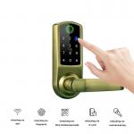 Buy cheap FCC Bluetooth Electronic Smart Door Locks 6V App 120mm Thickness from wholesalers