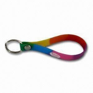 Buy cheap Silicone Keychain, Customized Logos Available with Fashionable Strap product