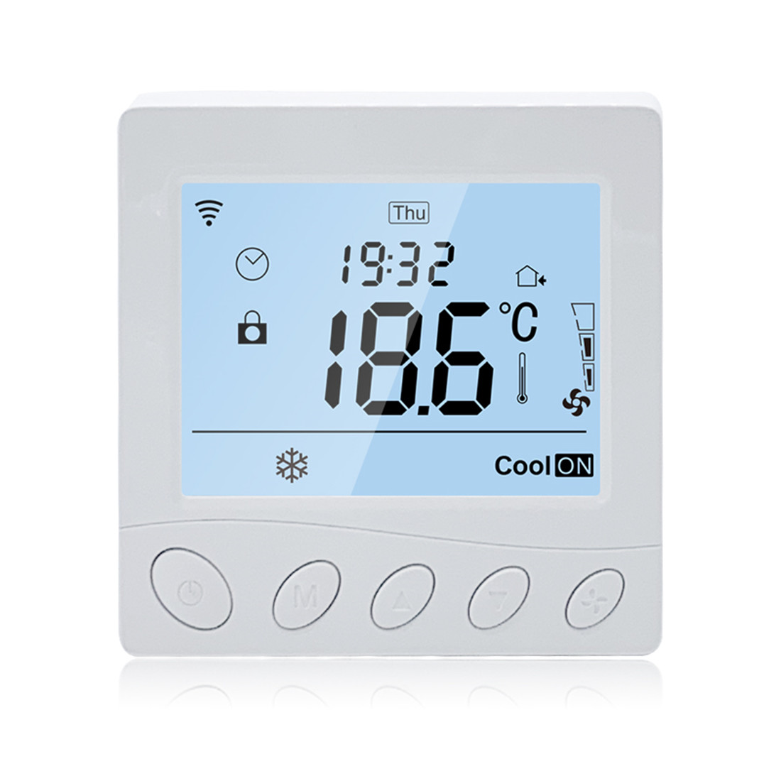 Buy cheap R3W.963 Original Manufacturer LCD Programmable Smart WiFi/485 Modbus Fan Coil Thermostat Working with Alexa and Google from wholesalers