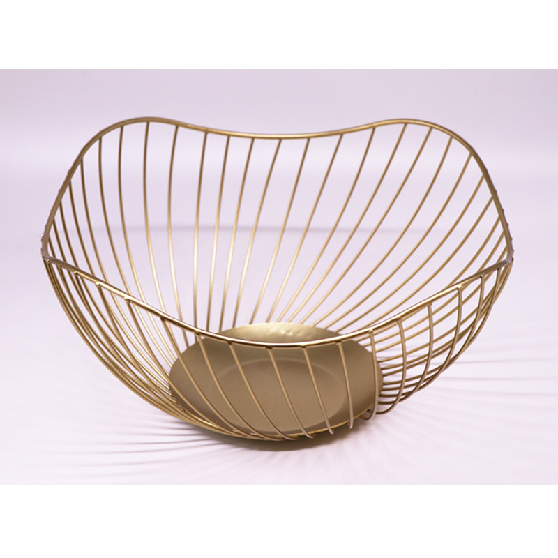 Buy cheap Fashion Household Storage OEM Gold Wire Fruit Basket from wholesalers