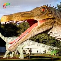 Buy cheap Playground Infrared sensor Life Size Animatronic Dinosaurs Realistic Spinosaurus 12m product