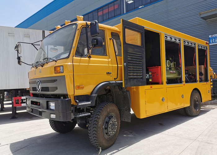 Buy cheap Multifunctional Dongfeng 4x4 Mobile Workshop Truck With XCMG Crane from wholesalers