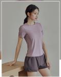 Buy cheap Richee Womens Athletic T Shirts Flatlock Stitcing Ladies Fitness T Shirts from wholesalers