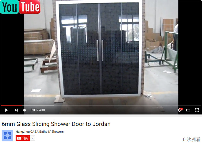 Buy cheap Sliding Shower Glass Shower Screens Shower Door Jordan/Kuwait/Iraq/Syria/Pakistan Sanitary Ware Business, Bathroom  Show from wholesalers