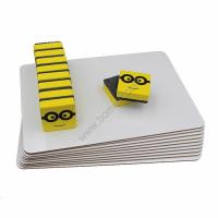 Buy cheap 3mm personalized pack lapboard plain whiteboard set with eraser for Aamzon product