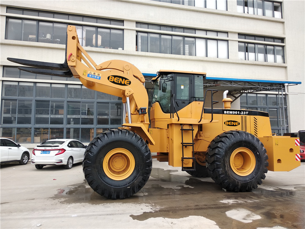 Quality Chinese 21-23 ton forklift loader 23ton diesel forklift 23ton wheel loader for stone mine working for sale
