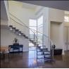 Buy cheap Prefabricated steel curved staircase with tempered glass balustrade from wholesalers