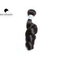 Buy cheap 10" to 30" Black 100% Human Hair Grade 7A Hair Extensions Loose Wave Virgin Hair product
