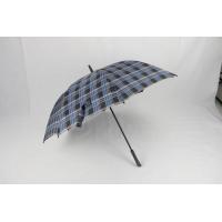Buy cheap Blue Tartan Windproof Golf Umbrellas 30 Inch Automatic With Fiberglass Frame product