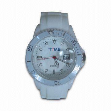 Buy cheap Silicone Watch with Japan Movement, Waterproof, Custom Designs and Logo are Accepted product