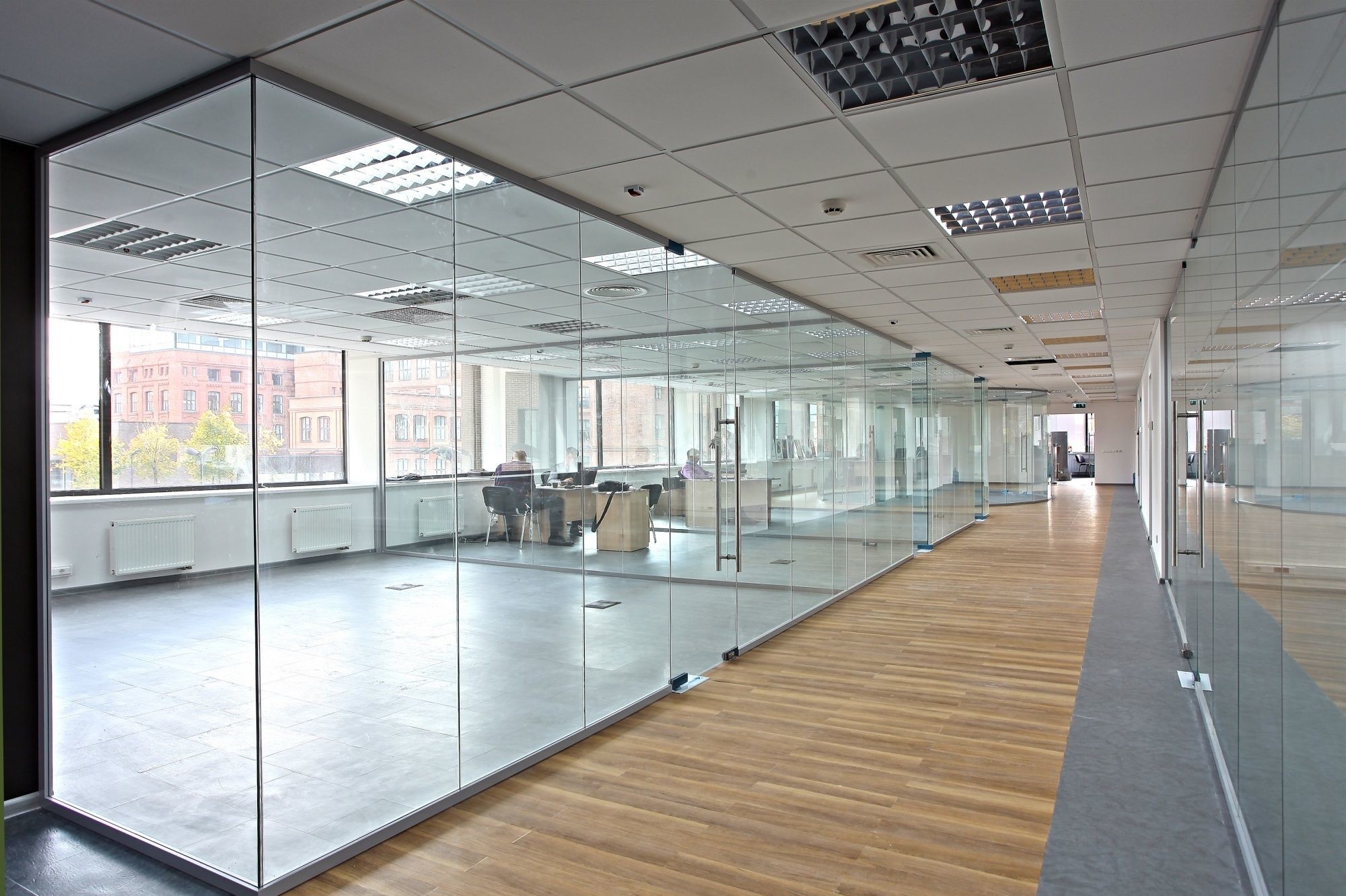 Buy cheap Modern Double Glazed Office Partitions 6063-T5 Grade Aluminum Alloy Frame from wholesalers