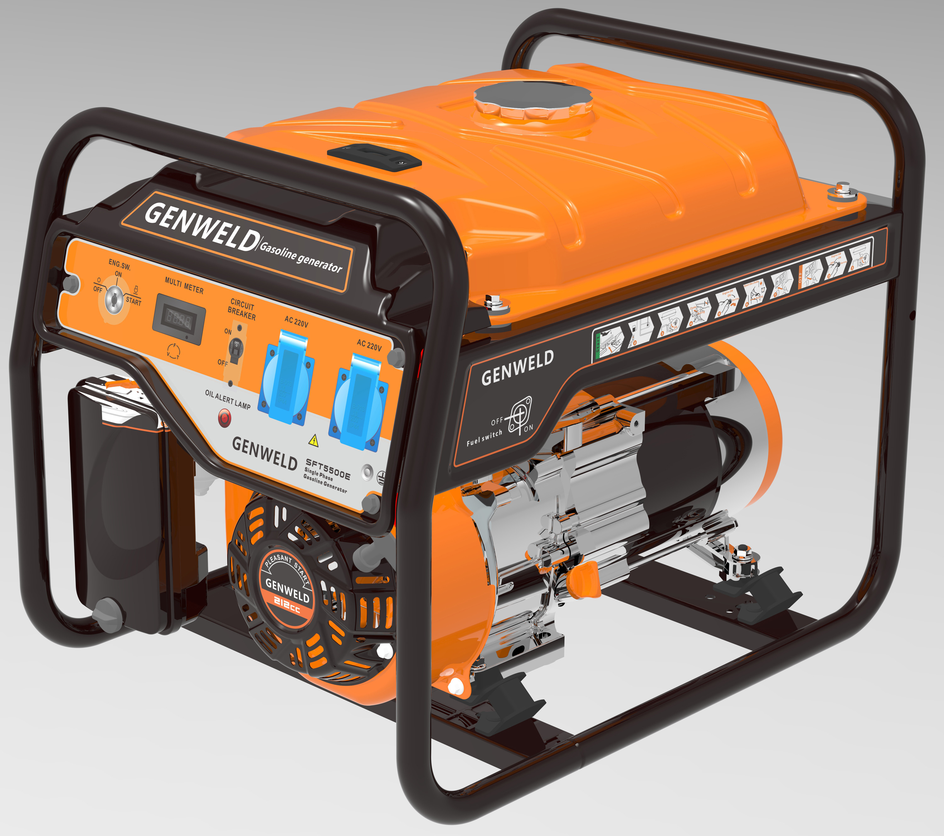 Buy cheap 3.3kW Portable Gasoline Generator from wholesalers