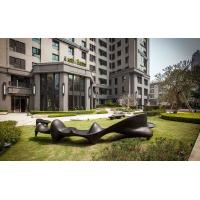 Contemporary Outdoor Bronze Sculpture , Garden Decoration Large Bronze Sculpture