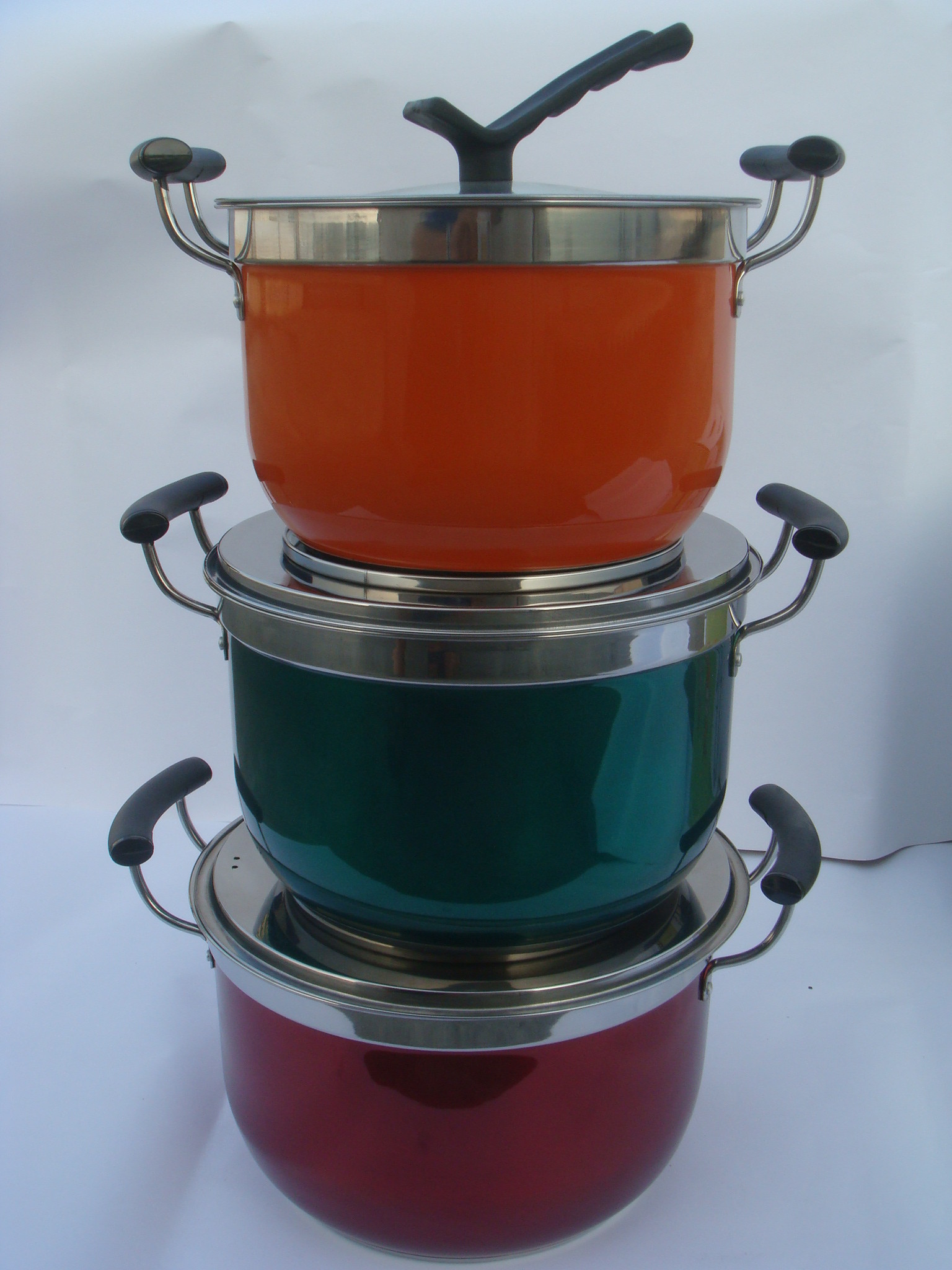 Buy cheap 3pcs color sauce pot with bakelite handle & T cover cookware set & cooking pot from wholesalers