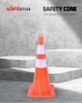 Buy cheap 28inch PVC EVA Traffic Safety Cone With Lamp For Road Safety from wholesalers