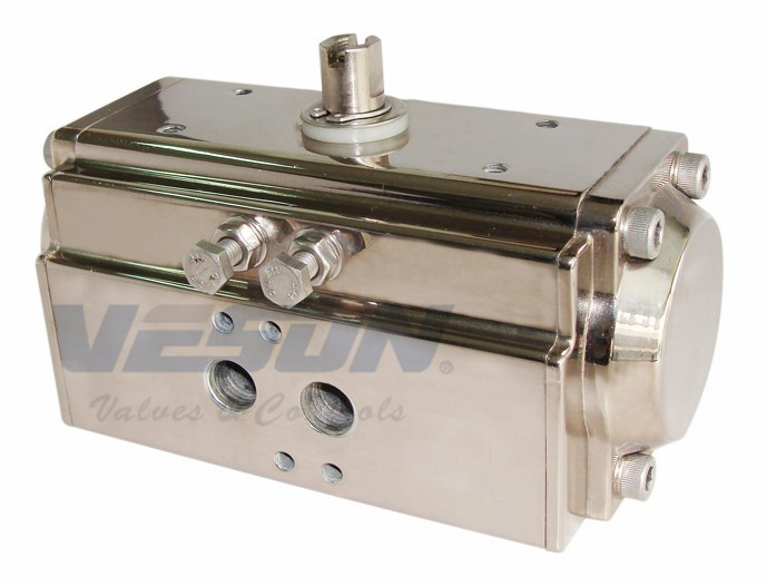 Buy cheap Nickle Plated Quarter Turn Pneumatic Actuator , Rotary Air Actuator Anticorrosive from wholesalers