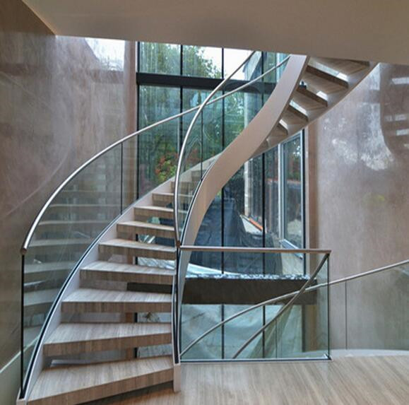 Buy cheap Arc Modern Wood Steel Round Staircase product