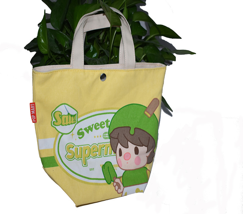 Buy cheap Fashion OEM portable  cotton Lunch  bag customize  canvas women Shopping  shoulder bag Tote  school bag for kids from wholesalers