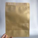 Buy cheap Custom Accepted Stand up Kraft Paper Bags with Zipper Water Proof Paper Bags from wholesalers