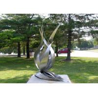 Buy cheap Matt Finish Stainless Steel Flower Sculpture, Outdoor Lotus Flower Sculpture product
