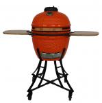 Buy cheap Red Glazed Surface 18 Inch Kamado Grill , Restaurant Kamado BBQ 18 Inch from wholesalers