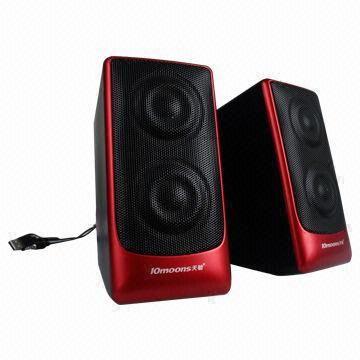 Buy cheap Desktop Hi-fi USB 2.0 Portable Speakers with 4&ohm; Impedance product