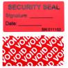 Buy cheap 90um 2mil Tamper Proof Security Stickers Red Matte Semi Transfer High Residue from wholesalers