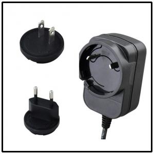 Buy cheap 5VDC 1.2A 6W Interchangeable Plug Adapter Portable FCC Certified product