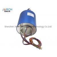 Buy cheap 2 ~ 72 Conductors blue 140mm through bore electrical slip ring / brush slip ring product