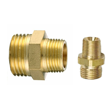 Buy cheap Brass reduced nipple/Brass reducer/Brass reducing connector/OEM precision brass hose fitting/Hose screw fittings from wholesalers