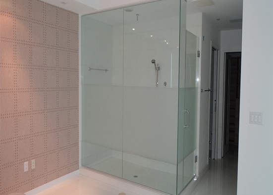 Buy cheap Bathroom Toughened Laminated Glass , Custom Tempered Glass For Shower Walls from wholesalers