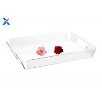 Buy cheap Custom Acrylic Display Stands Clear Acrylic Serving Tray Food Serving Organizer Plate For Restaurant product