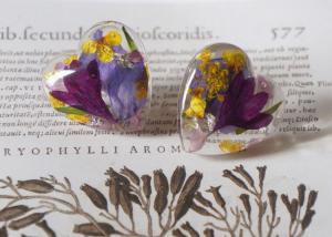 Buy cheap Best Seller Dancing Butterfly Heart Shape Purple Color Crystal Earrings 925 Silver For Sale product