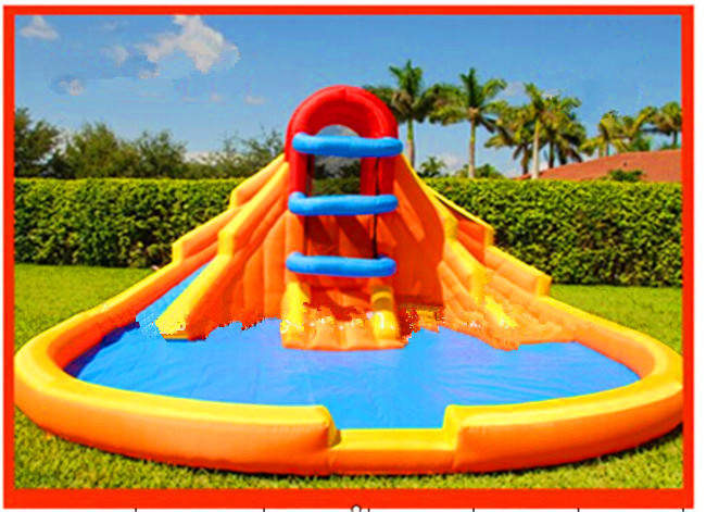 Buy cheap Inflatable Minor Wet Slide With Minor Inflatable Family Pool 0.9mm PVC Tarpaulin product