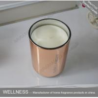 Buy cheap Room Fragrance Pure Clean Soy Candles ITS Approved With Rose Golden Glass Jar product