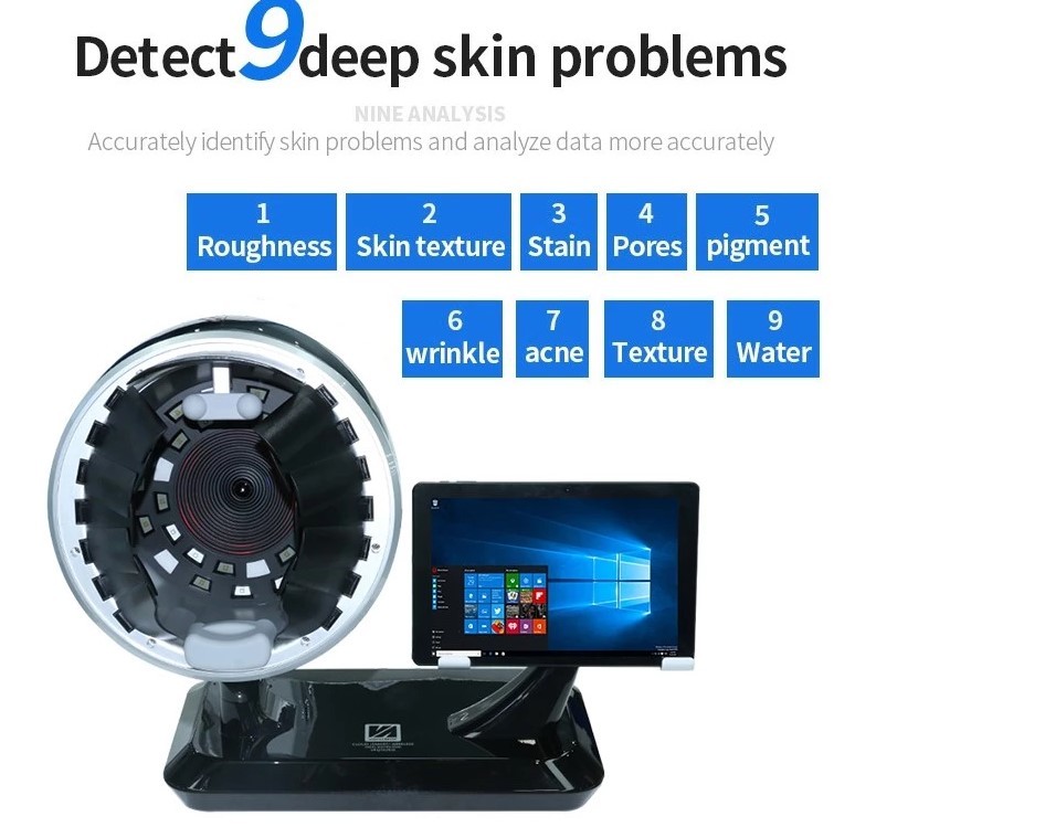 Buy cheap HD Skin Tester Moisture Detection WiFi Skin Analyzer and Hair Analysis Skin Facial Test Machine product