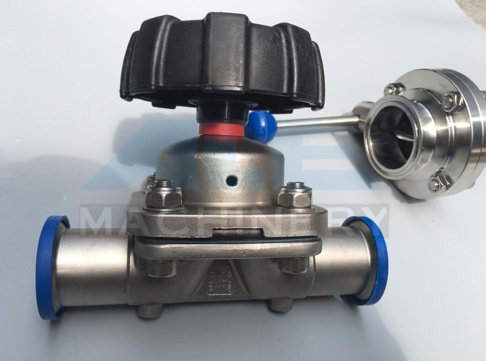 Buy cheap High quality stainless steel sanitary pneumatic diaphragm valve  316L DN25 Tank Bottom Diaphragm Membrane Valve from wholesalers