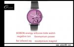 Buy cheap Silicone Rubber Ladies and Mens Customized Waterproof Wristband Negative Ions Watch from wholesalers