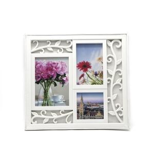Buy cheap Flower Pattern 3 Picture Collage Frame , Wall Hanging Picture Frames product