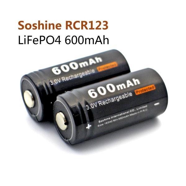 Buy cheap LiFePO4 RCR123 Battery Protected: 600mAh 3.2V product