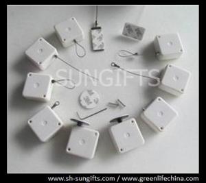 Buy cheap White square security tether, hot sale anti-theft retractors product